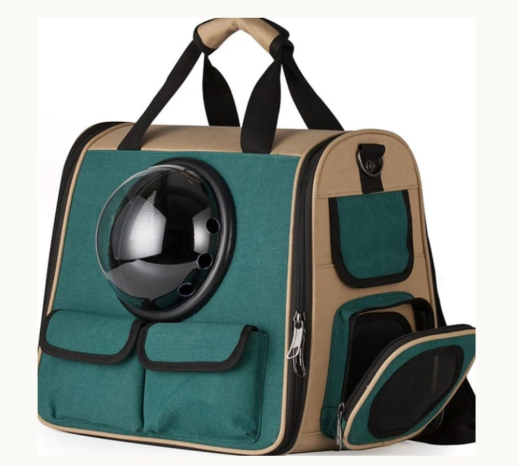Catstronaut™ Capsule Carrier Backpack – Portable Pet Pod for Space-Loving Cats - Comfy Cat Dizmos