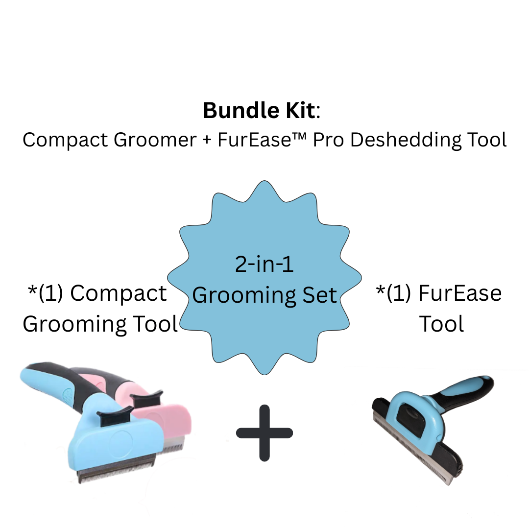 Complete Grooming Kit – FurEase Pro™ + Compact Groomer - Comfy Cat Dizmos