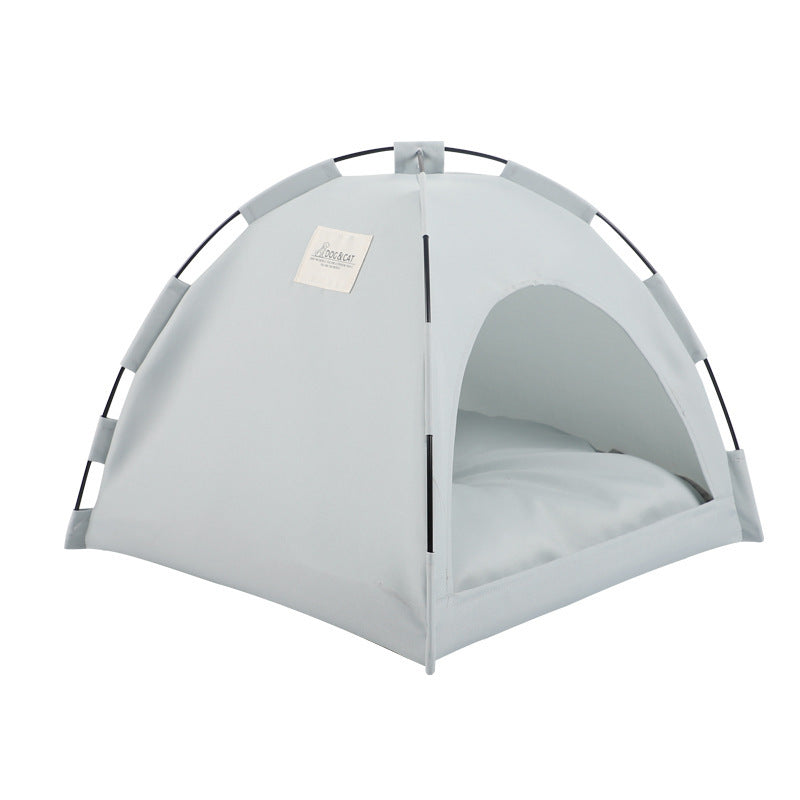 Breezy Nest Cat Tent – Portable Pet Bed with Cooling Mat & Optional Grooming Brush - Comfy Cat Dizmos