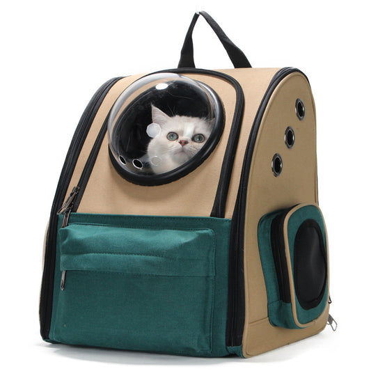 Catstronaut™ Capsule Carrier Backpack – Portable Pet Pod for Space-Loving Cats - Comfy Cat Dizmos
