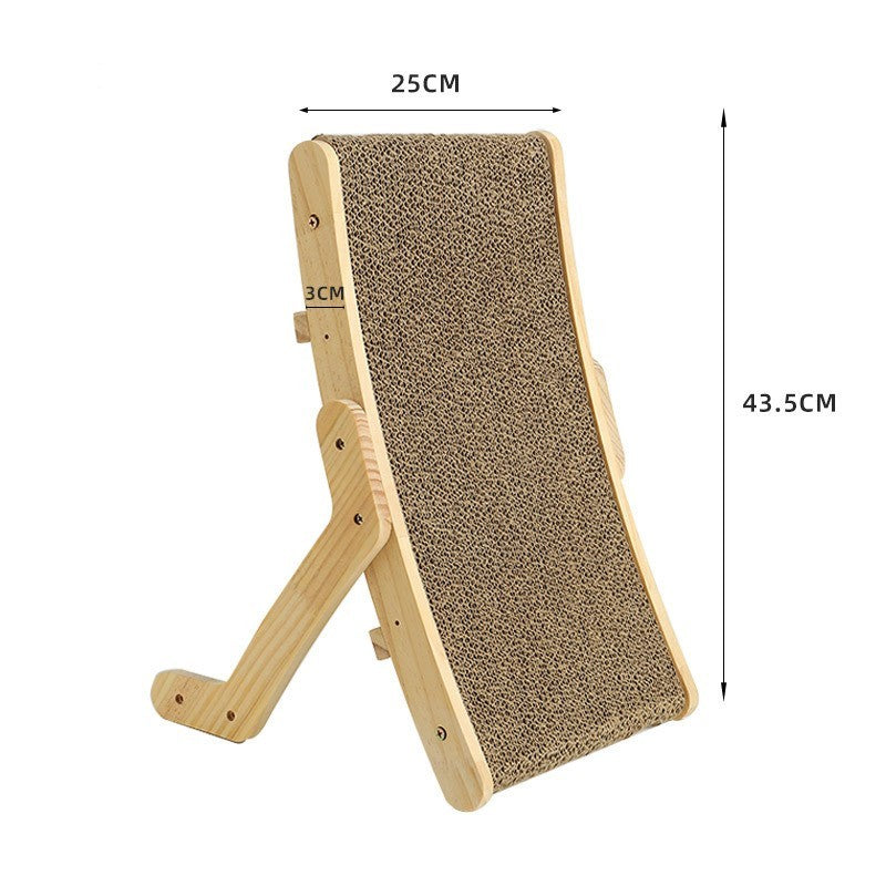 Adjustable Wooden Cat Scratcher Bed – 3-in-1 Lounge, Scratch & Climb - Comfy Cat Dizmos